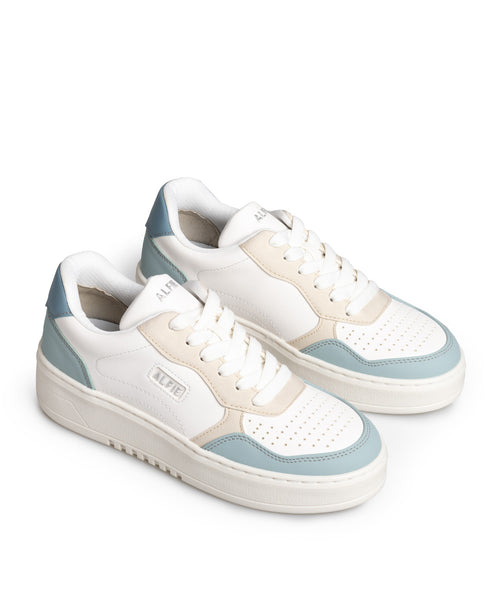 Tenis Combinado Blanco Azul 7705